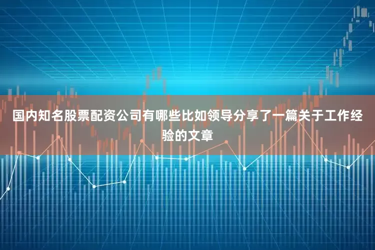 国内知名股票配资公司有哪些比如领导分享了一篇关于工作经验的文章
